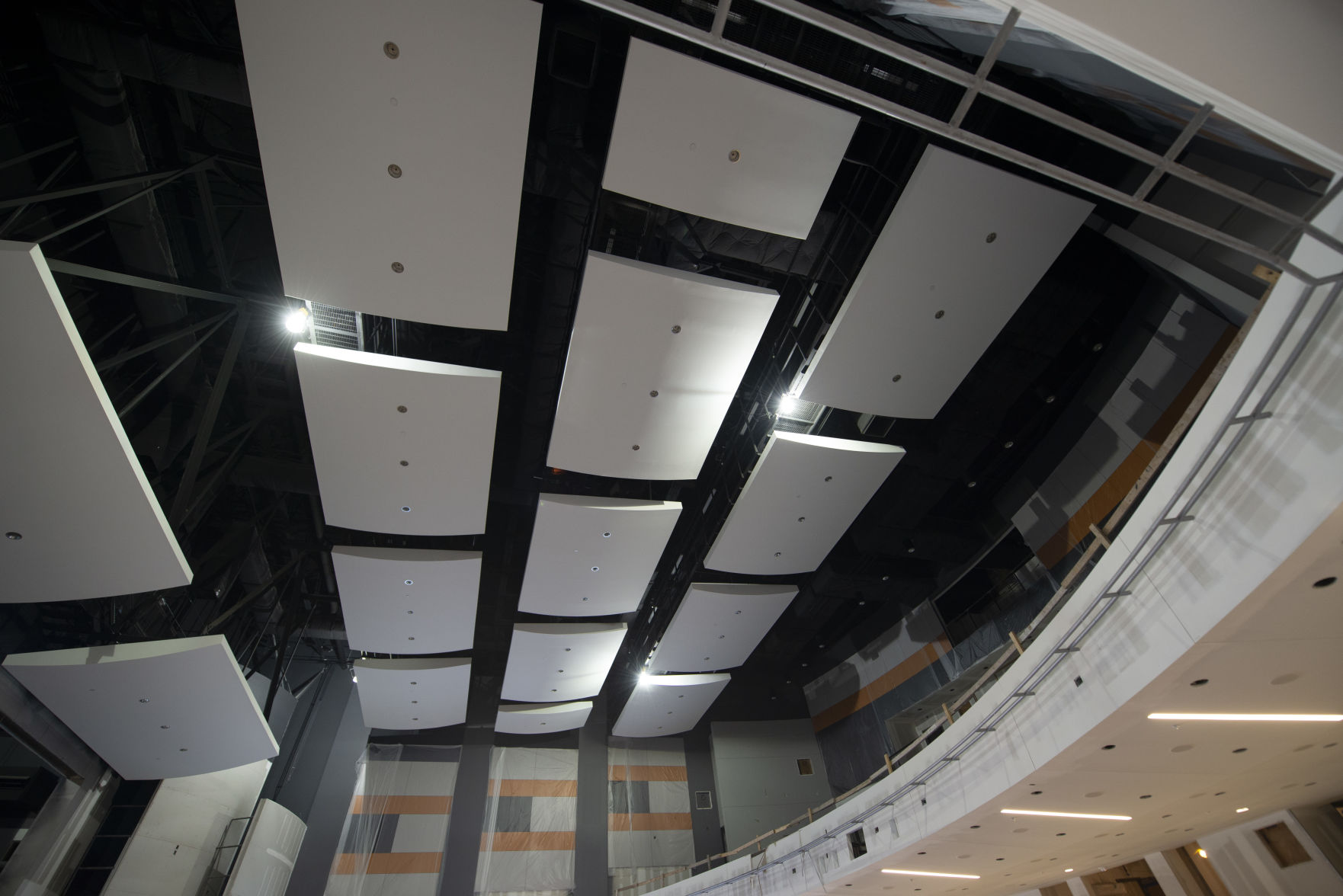 Auditorium ceiling, UT Student Union Tour - August 7, 2018